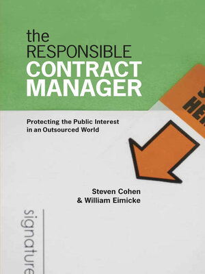 cover image of The Responsible Contract Manager
